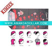 Wholesale popular multifunctional printing bandana,headwear for 2011