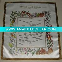 Wholesale 50X75 satin bandana suits for decoration and promotion souvenir
