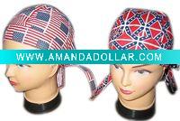 Wholesale 100%Cotton sport bandana bandana cap