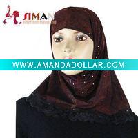 Wholesale short design hijab for women 30cm one piece design
