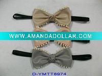 Wholesale Fashion bow elastic hair tie for 2012 spring and summer