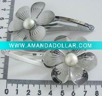 Wholesale metal flower hair clip