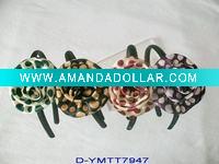 Wholesale Fashion satin ribbon roses hair band