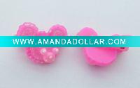 Wholesale hair decoration polyresin Multi-Color Cute fashion barrette
