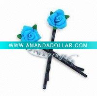 Wholesale flower on metal clip