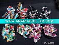 Wholesale HOT SELLING 4.5 CM HAIR CLIPS W/ FABRIC BOWTIE