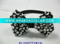 Wholesale Fashion korean hair band in doted satin