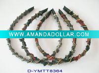 Fashion lady hair band wrap in england grid fabric