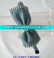 Wholesale Jean hair band with halfsphere beads