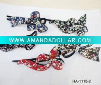 fabric covered butterfly hair clip