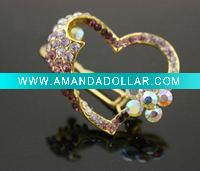 heart hair clips