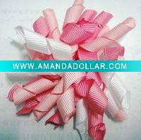curly hair bow hair accessories for women HBB-10-213