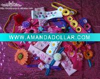 Wholesale HAIR ACCESSORY / NEWEST ASSORTED HAIR BANDS WITH FLOWERS