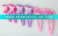 Wholesale Kid'S clips synthetic resin Multi-Color Cute Hair Accessory