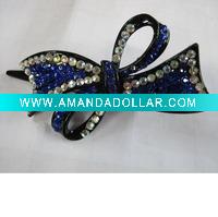 Wholesale 2011 resin bead bow hair clip