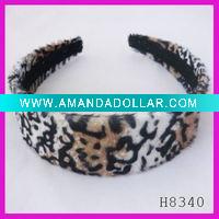Wholesale Fashion flannelette leopard headband