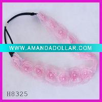 Wholesale Fashion magic fabric flower elastic band