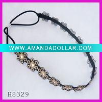 Wholesale Fashion magic fabric flower elastic band