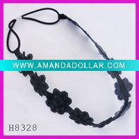 Wholesale Fashion magic fabric flower elastic band