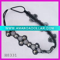 Wholesale Fashion magic fabric flower elastic band
