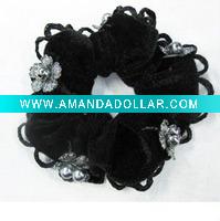 Wholesale lady's black stretched hair band