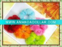 Wholesale Popular pink polyster hair flower