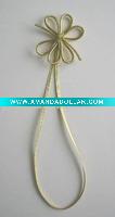 metallic swathe with bow