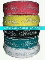 polyester glitter woven elastic band