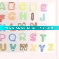 shaped silicone rubber band-letters