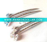 Wholesale rhinestones hair forks