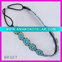 Wholesale Fashion magic fabric flower elastic band