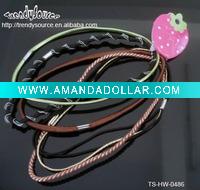 POPULAR WOMENS' ASSORTED ELASTIC HEADBANDS IN MULTICOLOR