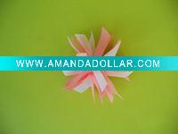 spiky bow in white&pink color