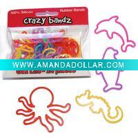 Wholesale 100% beautiful shapes colorful rubber bands