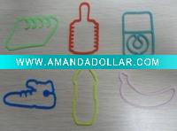 Fashion production--100% silicon shapes rubber bands
