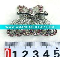 Wholesale fashion alloy hair claw with crystal