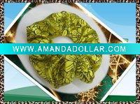 Wholesale 100% cotton knitted hair flower for woman
