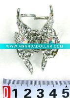 Wholesale fashion alloy hair claw with crystal
