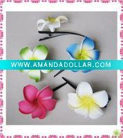 Wholesale Hawaiian Foam Flower Clip,Plumeria flower,Hibiscus flower, Frangipani flower,Hair accessory JYF00596
