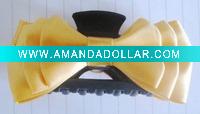 Wholesale Tendy source charming 3 deck yellow bow hair claw