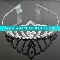 Wholesale fashion alloy hair crown(DAH40176)