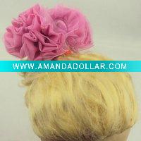 Wholesale chiffon flower hair claws