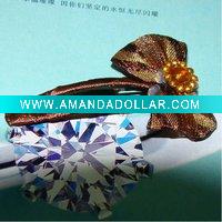 Wholesale Snap clip with fabric and beads