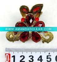 Wholesale fashion alloy hair claw with crystal