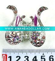 Wholesale fashion alloy hair claw with crystal