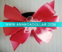 Wholesale Fashion elegant red flower hair claw HBB12-130