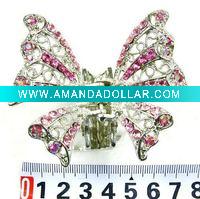rhinestone hair claw