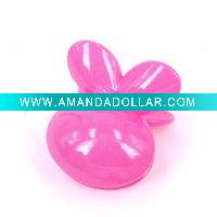 Wholesale Lovely Rabbit Hair Claw Pink2