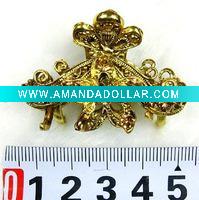 Wholesale fashion alloy hair claw with crystal