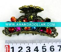 Wholesale fashion alloy hair claw with crystal